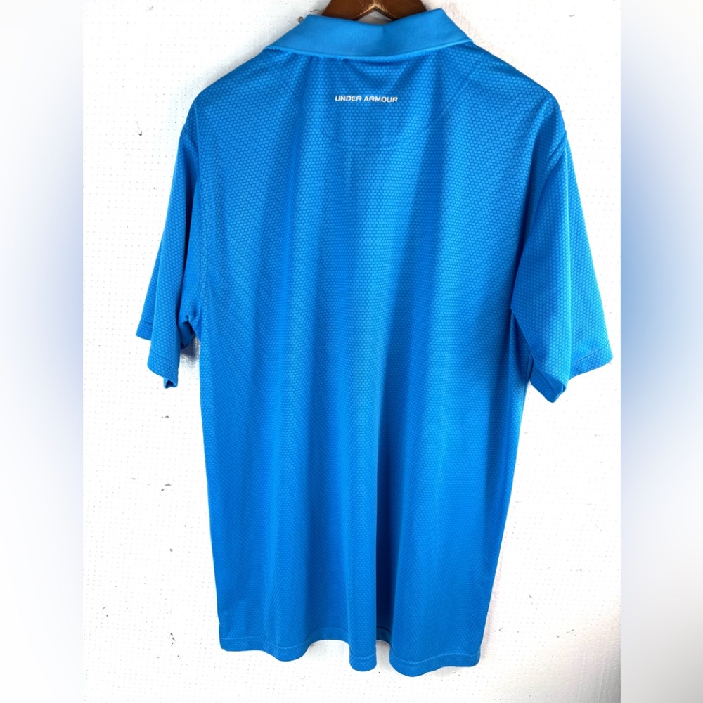 Under Armour Xxl Men’s Golf Polo Electric Blue Athletic Shirt View 2